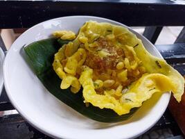 This food is called tempe kemul, a typical food from the city of Wonosobo which is made from soybean tempeh photo
