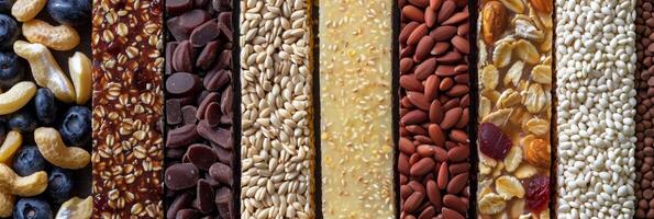 A detailed view of the recommended daily values for sugars on a buckwheat snack bar packaging photo