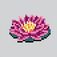 Pixel art illustration Lotus. Pixelated Lotus. Lotus icon pixelated for the pixel art game and icon for website and game. old school retro. vector
