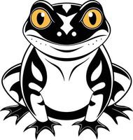 Frog Minimalist and Simple Silhouette vector