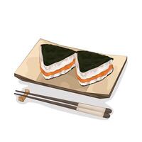 Illustration of sushi vector