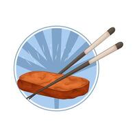 Illustration of unagi sushi vector