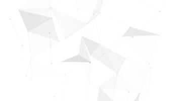 grey abstract plexus on white background video