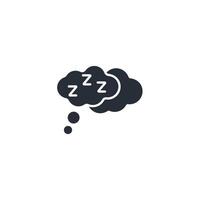 dreaming icon. .Editable stroke.linear style sign for use web design,logo.Symbol illustration. vector