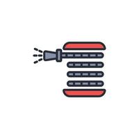 hose icon. .Editable stroke.linear style sign for use web design,logo.Symbol illustration. vector