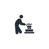 cooking icon. .Editable stroke.linear style sign for use web design,logo.Symbol illustration. vector