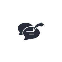 response icon. .Editable stroke.linear style sign for use web design,logo.Symbol illustration. vector