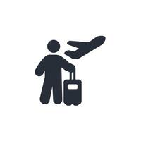 tourism icon. .Editable stroke.linear style sign for use web design,logo.Symbol illustration. vector