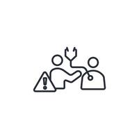Early Detection icon. .Editable stroke.linear style sign for use web design,logo.Symbol illustration. vector