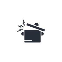 Pot icon. .Editable stroke.linear style sign for use web design,logo.Symbol illustration. vector