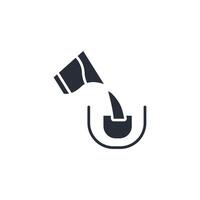 pour icon. .Editable stroke.linear style sign for use web design,logo.Symbol illustration. vector