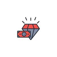 Value icon. .Editable stroke.linear style sign for use web design,logo.Symbol illustration. vector