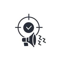 campaign icon. .Editable stroke.linear style sign for use web design,logo.Symbol illustration. vector