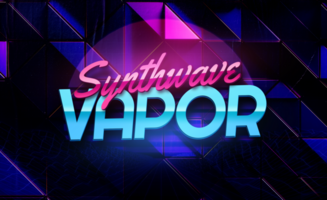 Synthvawe Retro Text Effect psd