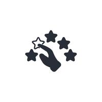 rating icon. .Editable stroke.linear style sign for use web design,logo.Symbol illustration. vector