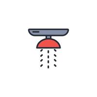 fire sprinkler icon. .Editable stroke.linear style sign for use web design,logo.Symbol illustration. vector