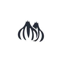 Garlic icon. .Editable stroke.linear style sign for use web design,logo.Symbol illustration. vector