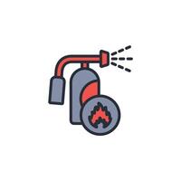 extinguisher icon. .Editable stroke.linear style sign for use web design,logo.Symbol illustration. vector