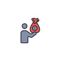 income icon. .Editable stroke.linear style sign for use web design,logo.Symbol illustration. vector