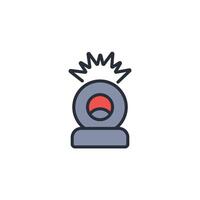 alarm icon. .Editable stroke.linear style sign for use web design,logo.Symbol illustration. vector