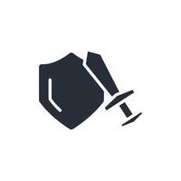 defense icon. .Editable stroke.linear style sign for use web design,logo.Symbol illustration. vector