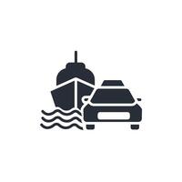 transportation icon. .Editable stroke.linear style sign for use web design,logo.Symbol illustration. vector