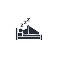 sleep icon. .Editable stroke.linear style sign for use web design,logo.Symbol illustration. vector