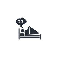 dream icon. .Editable stroke.linear style sign for use web design,logo.Symbol illustration. vector