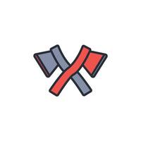 Axe icon. .Editable stroke.linear style sign for use web design,logo.Symbol illustration. vector