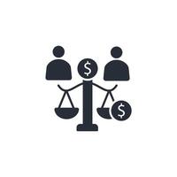 equity icon. .Editable stroke.linear style sign for use web design,logo.Symbol illustration. vector