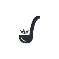 Ladle icon. .Editable stroke.linear style sign for use web design,logo.Symbol illustration. vector