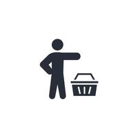 client icon. .Editable stroke.linear style sign for use web design,logo.Symbol illustration. vector