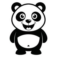 Colorize Cute Punda Adorable and Fun Coloring Pages Featuring Playful Pandas for All Ages vector