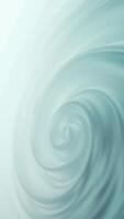 Vertical - serene abstract background with swirling, ethereal spirals in soft pastel green. Gentle fluid motion creates sense of calm and tranquility and exudes a soothing and peaceful ambiance. video