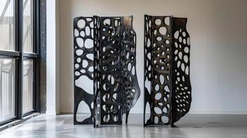 With its unique and intricate design the vivarium room divider brings a touch of artistry to the modern openconcept interior while providing separation and privacy photo