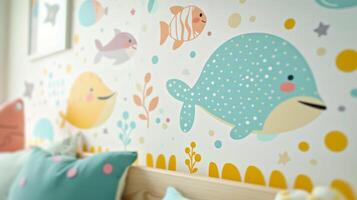 With their bubbly and playful design these wall stickers will add a touch of whimsy to any room in your home photo