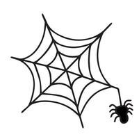 Cobweb and spider for Halloween. Image for textiles, packaging and wallpaper. Festive background for Halloween. vector