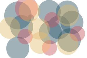 Bright abstract geometric background in the form of transparent multi-colored balls. illustration vector