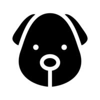 Dog head outline icon isolate on white background for graphic design, logo, web site, social media, mobile app, ui illustration vector