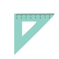 illustration of wooden office or school ruler , classroom tool for lesson and homework , flat doodle illustration isolate on white background for back to school design vector