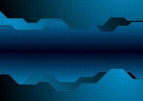 Dark blue abstract technology geometric background vector