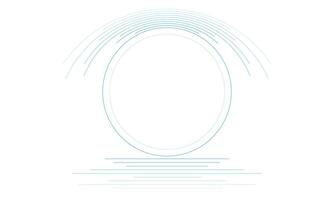 Blue white minimal lines abstract futuristic tech background vector