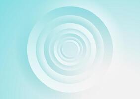 Blue cyan geometric tech background with glossy circles vector