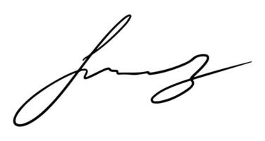 Handwritten fake autograph. Fictitious signature for signing documents on white background vector