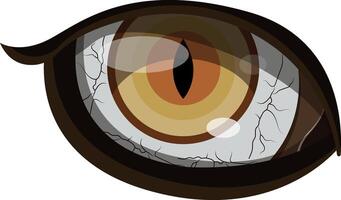 Tiger Eye isolated on white background vector