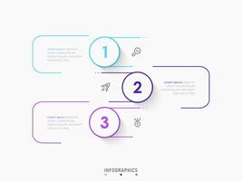 Infographic label design template with icons and 3 options or steps. Can be used for process diagram, presentations, workflow layout, banner, flow chart, info graph. vector