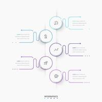Infographic label design template with icons and 5 options or steps. Can be used for process diagram, presentations, workflow layout, banner, flow chart, info graph. vector