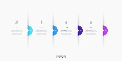 Infographic label design template with icons and 4 options or steps. Can be used for process diagram, presentations, workflow layout, banner, flow chart, info graph. vector