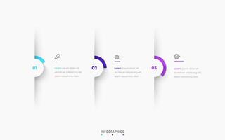 Infographic label design template with icons and 3 options or steps. Can be used for process diagram, presentations, workflow layout, banner, flow chart, info graph. vector