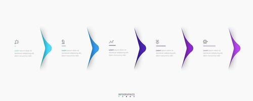 Infographic label design template with icons and 5 options or steps. Can be used for process diagram, presentations, workflow layout, banner, flow chart, info graph. vector